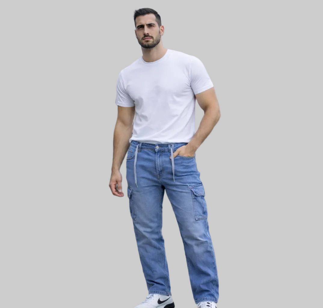 Loose-Fit Beggy Jeans