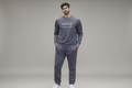 Grey Micro Summer Full Sleeves Track Suit