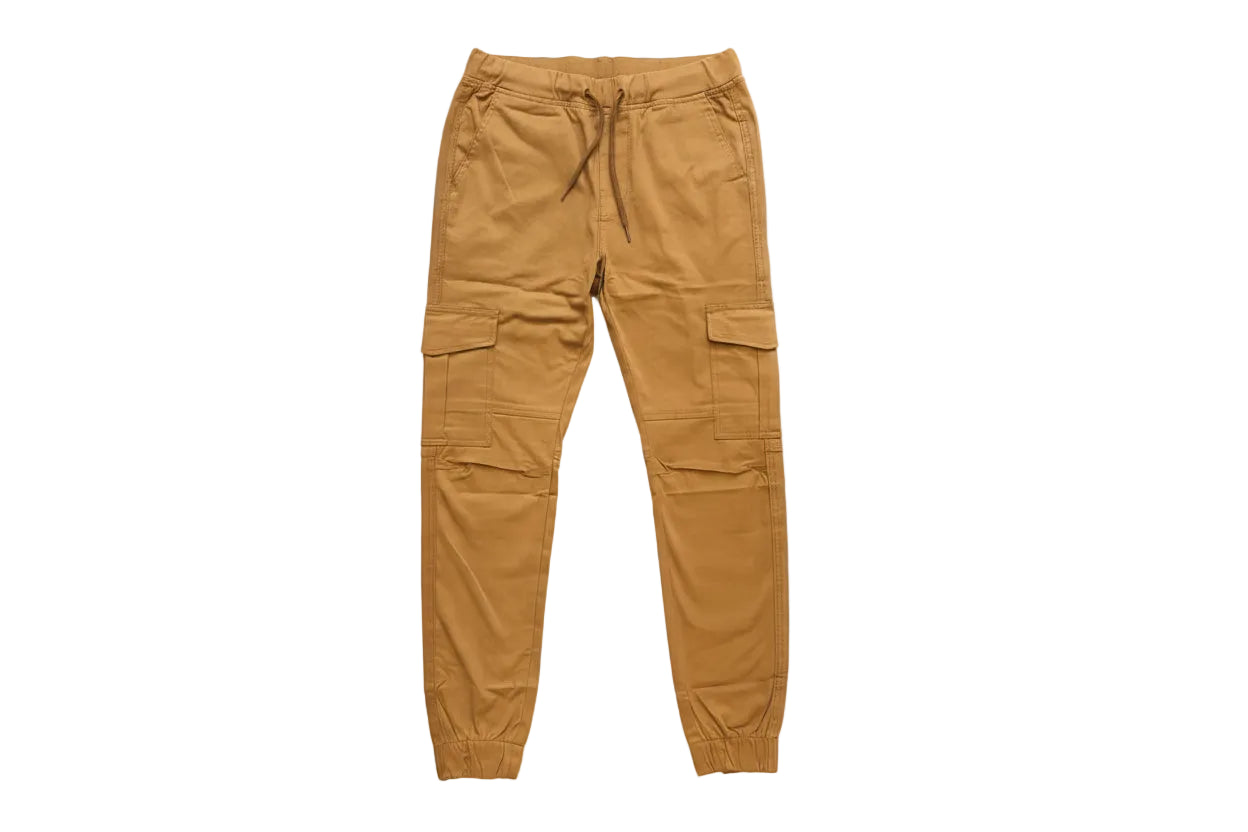 Brown Cotton Cargo Pant